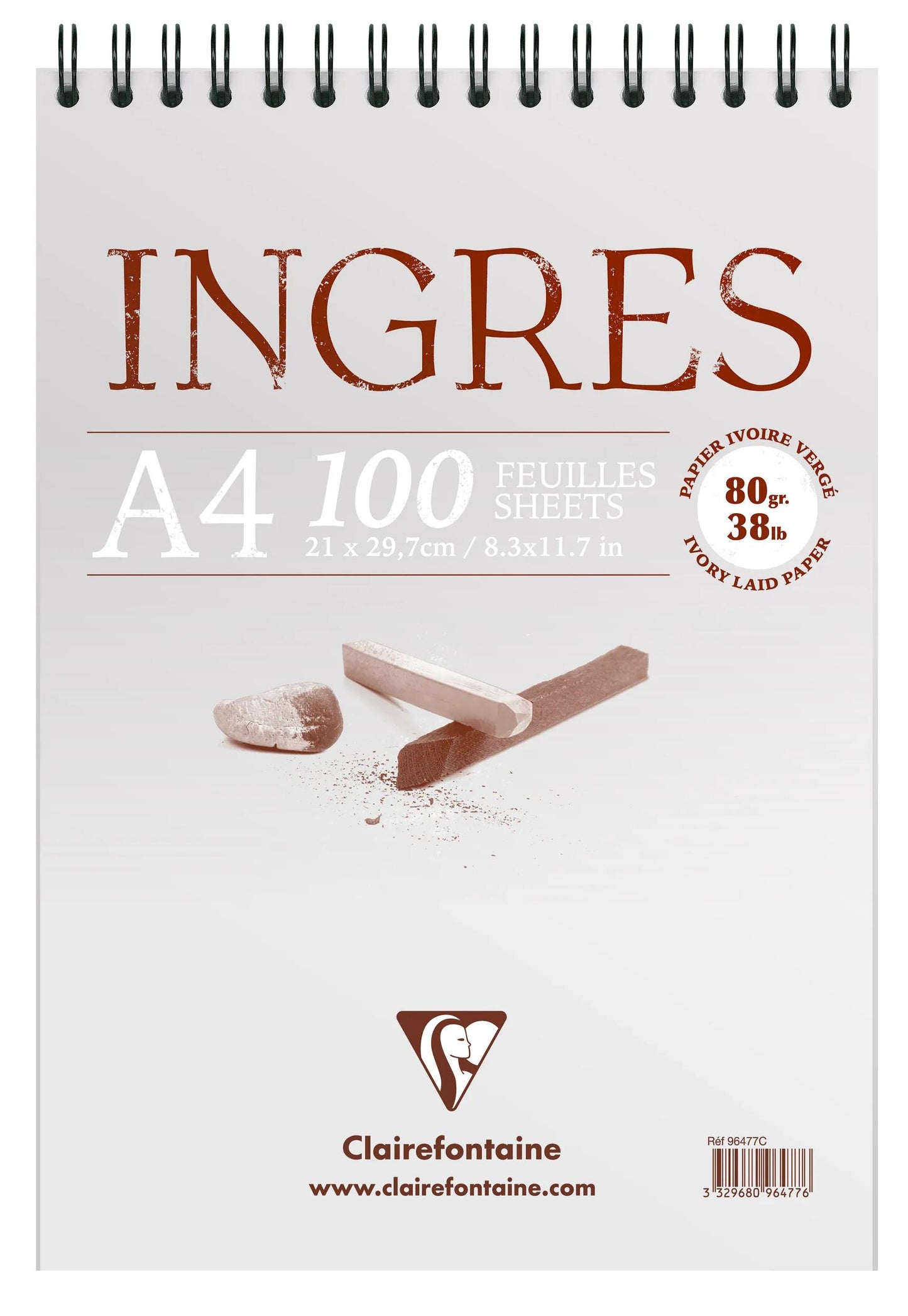 Ingres Spiral block study 100F A4 80g (Pack x5)