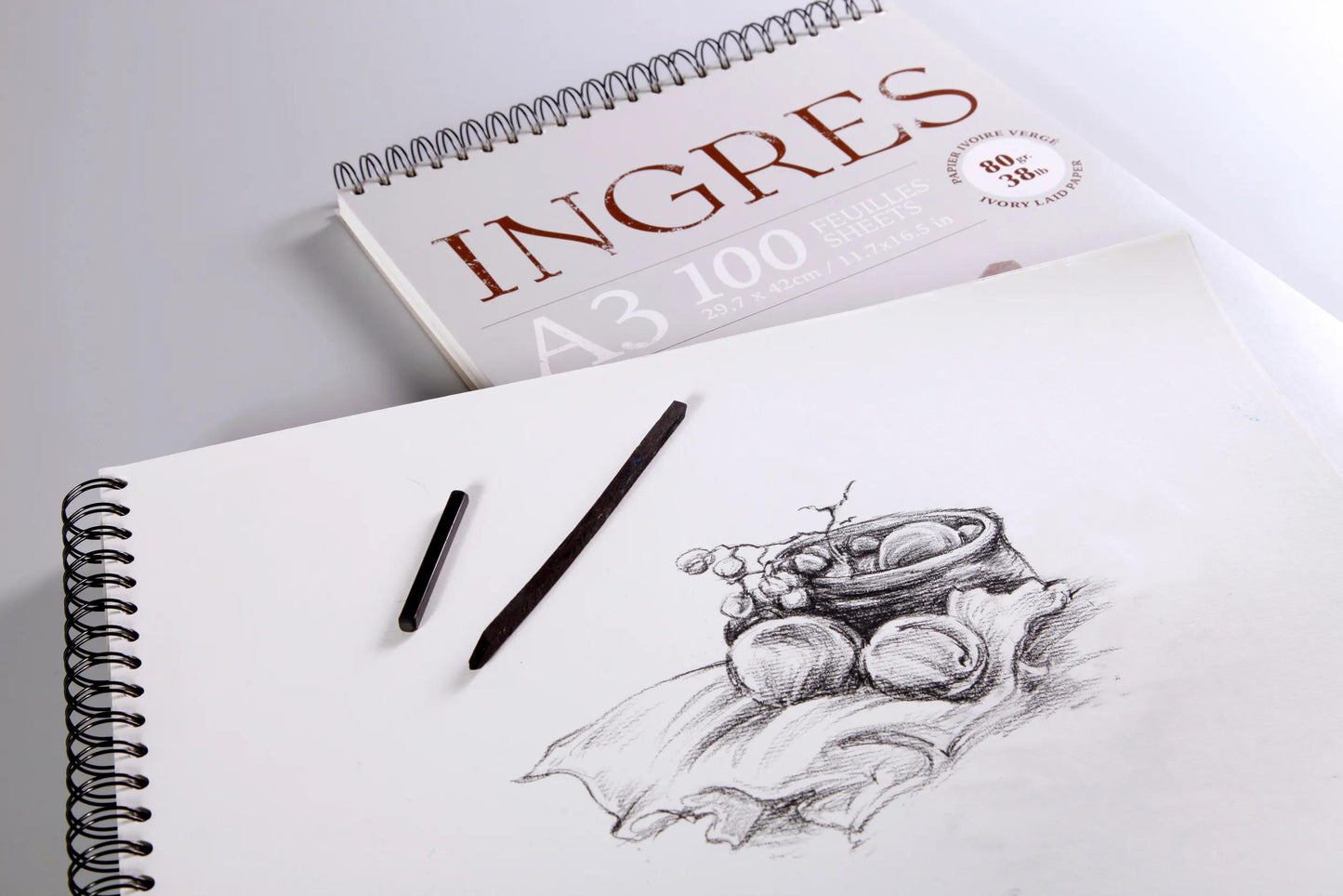 Ingres Spiral block study 100F A4 80g (Pack x5)