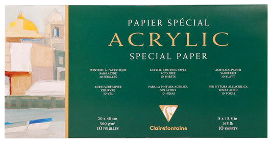 Acrylic block glued 4 sides 10F 20x40cm 360g