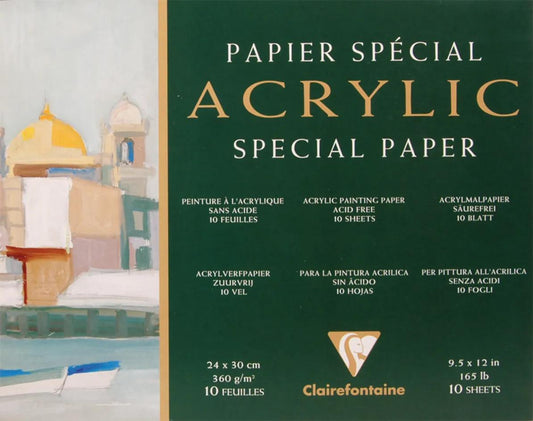Acrylic block glued 4 sides 10F 24x30cm 360g (Pack x4)