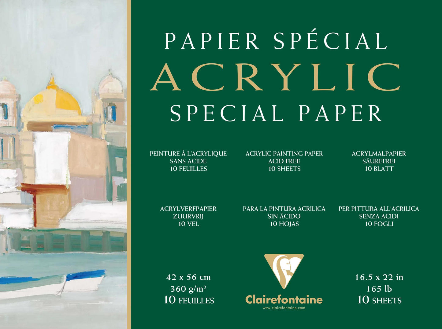 Acrylblock verklebt 4 Seiten 10F 42x56cm 360g (Paket x2)