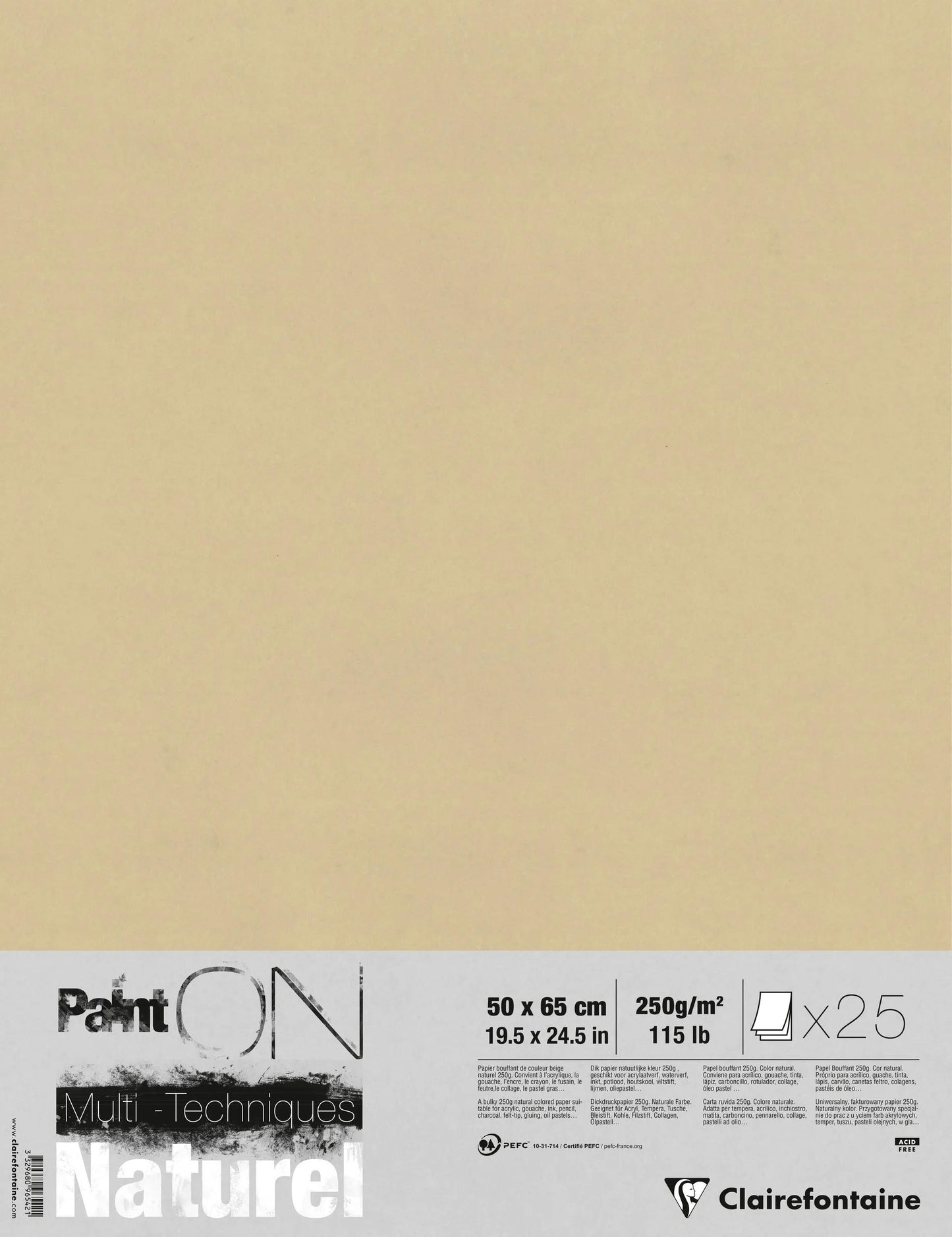 Paint'ON Natural package 25F 50x65cm 250g