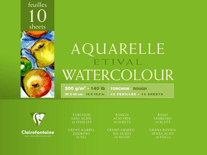 Blocco etivale incollato 4 lati 10F 30x40cm 300g asciugamano grano (confezione da 4)