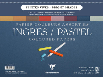 Ingres Pastel spiral block 25F 30x40cm 130g - Assortment alive