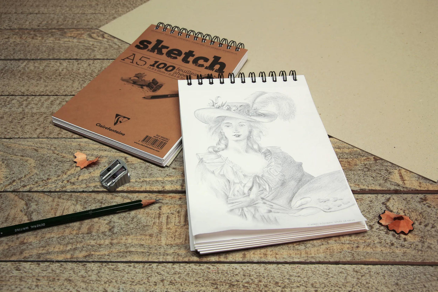 Sketch Spiral block 100F A3 90g - White (Pack x5)