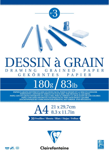 Blocco del grano incollato 30F A4 180g (confezione da 5)