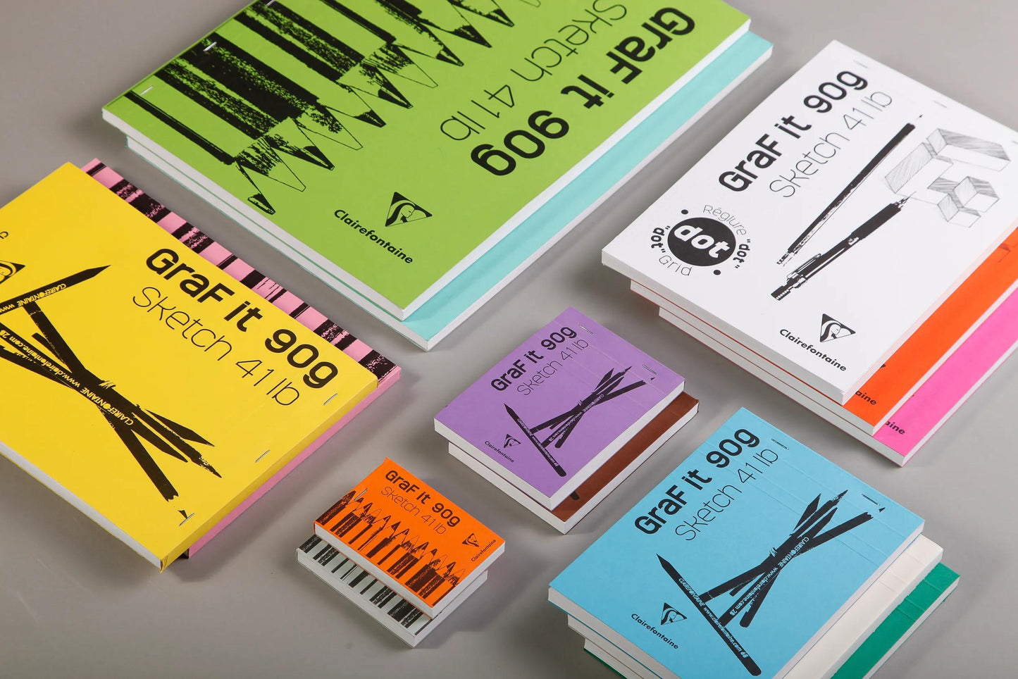 GraF'it block stapled 80F A3 90g - Random (Pack x5)
