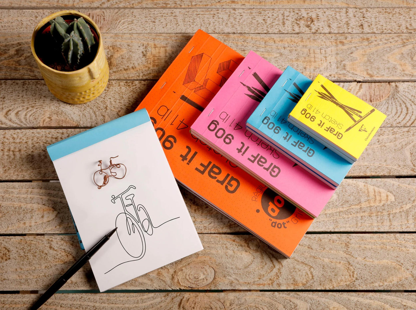 GraF'it blocco stapled 80F A7 90g - Random (Pacchetto x10)