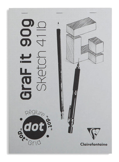 GraF'it dot bloc agrafé 80F A4 90g - Aléatoire (lot de 5)