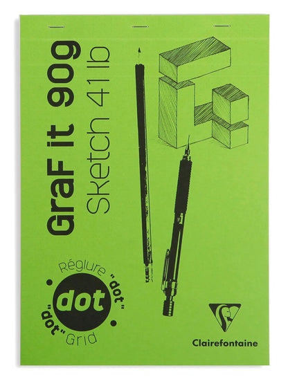 GraF'it dot bloc agrafé 80F A4 90g - Aléatoire (lot de 5)