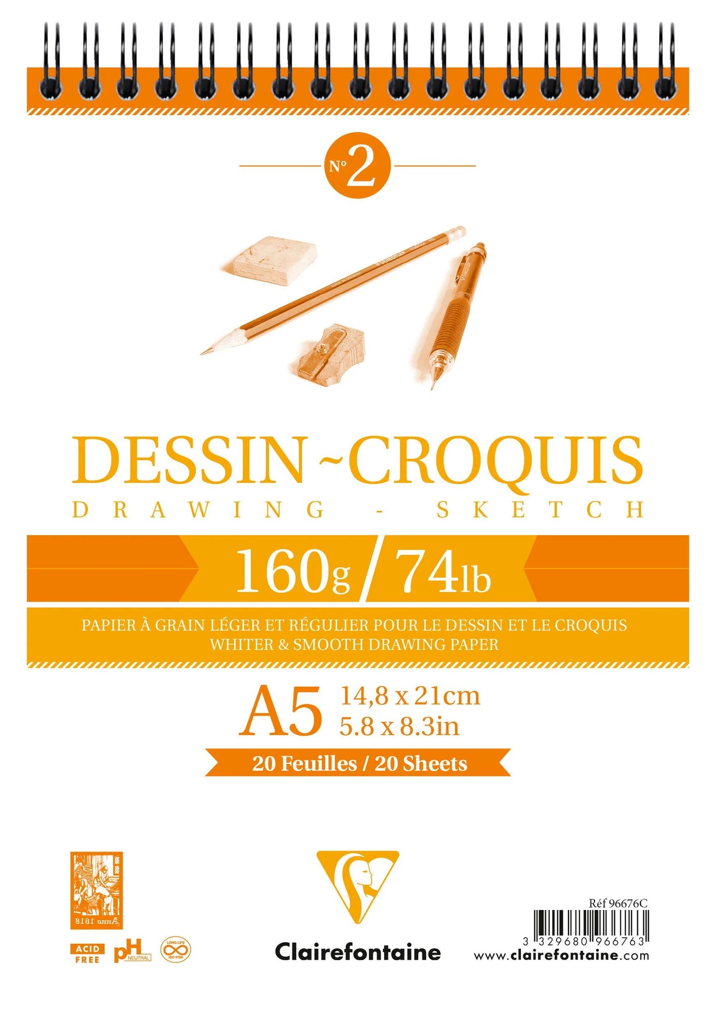 Disegno Spirale blocco 35F A5 160g (Pacchetto x5)