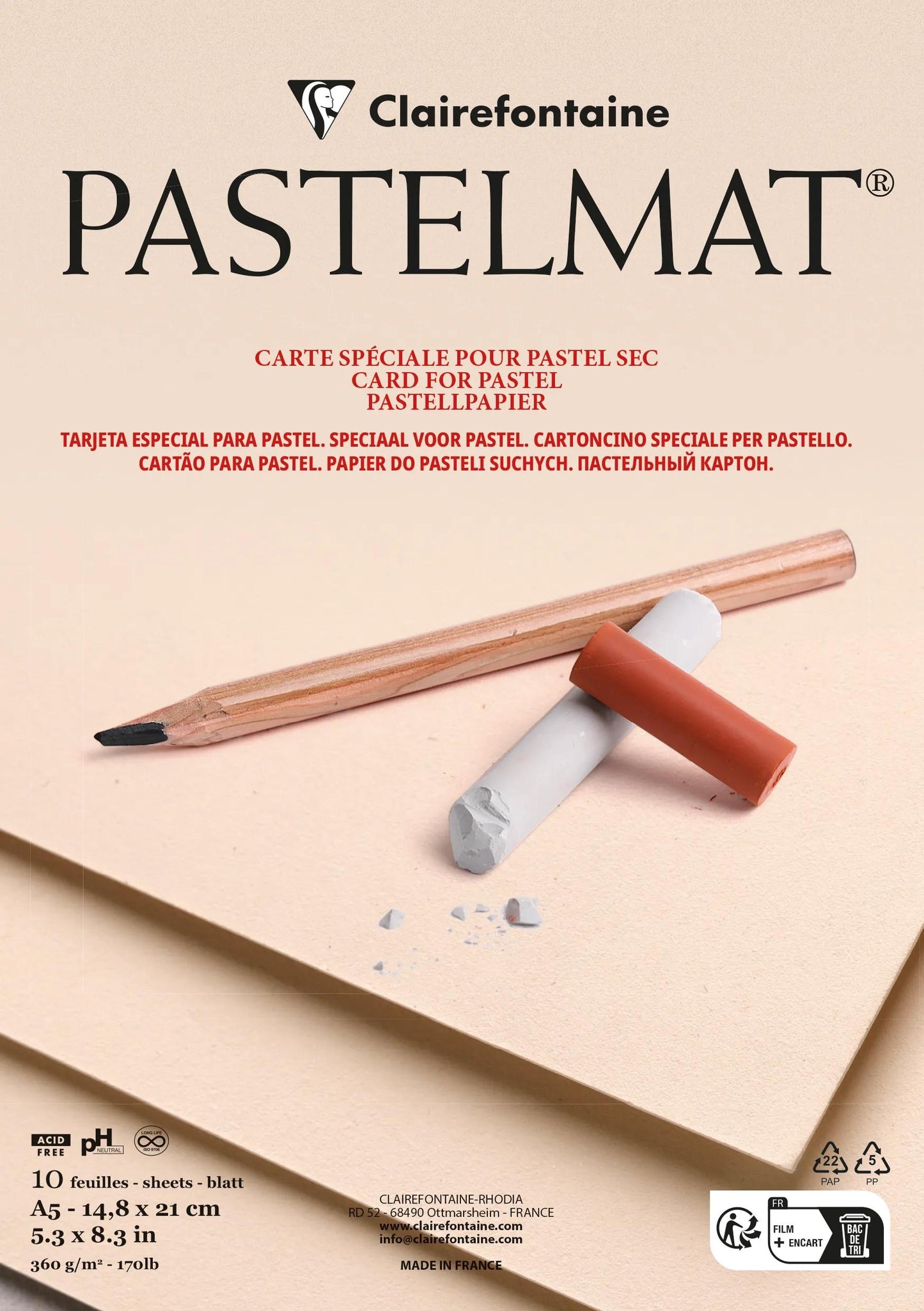 Pastelmat tester package 25F A5 360g - Assorted