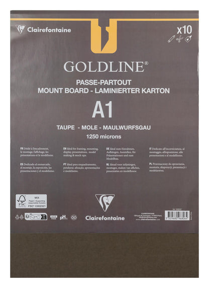 Goldline laminato per tutti i pacchetti 10F A1 1.25mm - Taupe - Nuovo