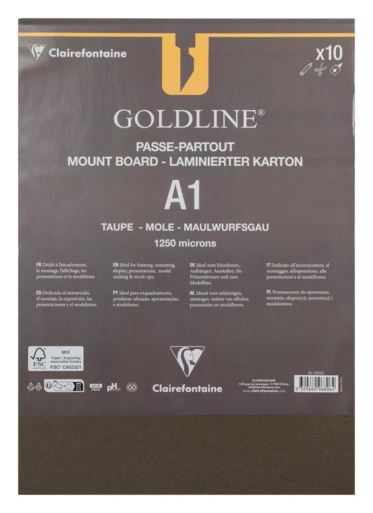 Goldline laminiert für alle Packung 10F A1 1.25mm - Taupe - Neu