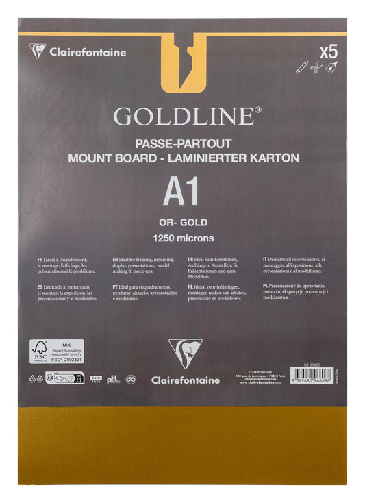 Goldline laminiert für ganzes Paket 5F A1 1,25mm - Neu