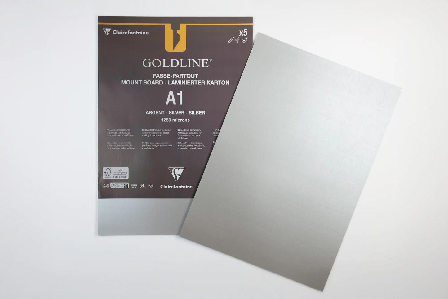 Goldline laminato per pacchetto 5F A1 1.25mm - Argento - Nuovo