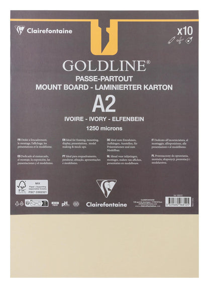 Goldline contrecollé pour passe-partout paquet 10F A2 1,25mm - Ivoire - New