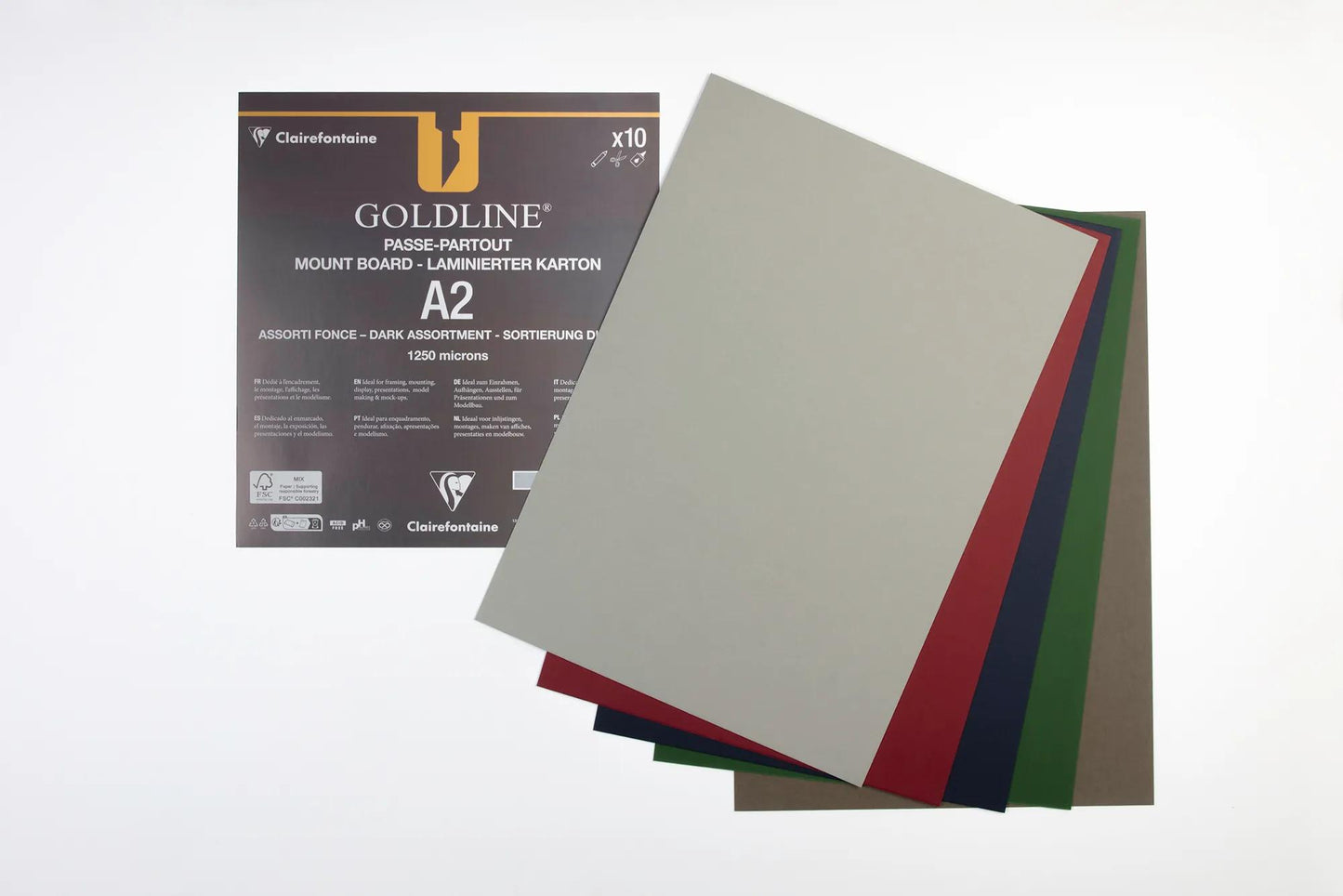 Goldline contrecollé pour passe-partout paquet 10F A2 1,25mm - Assortiment teintes claires - New