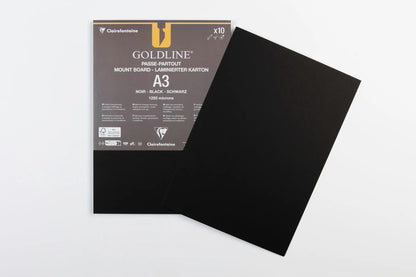 Goldline laminated for all pack 10F A3 1.25mm - Black - New