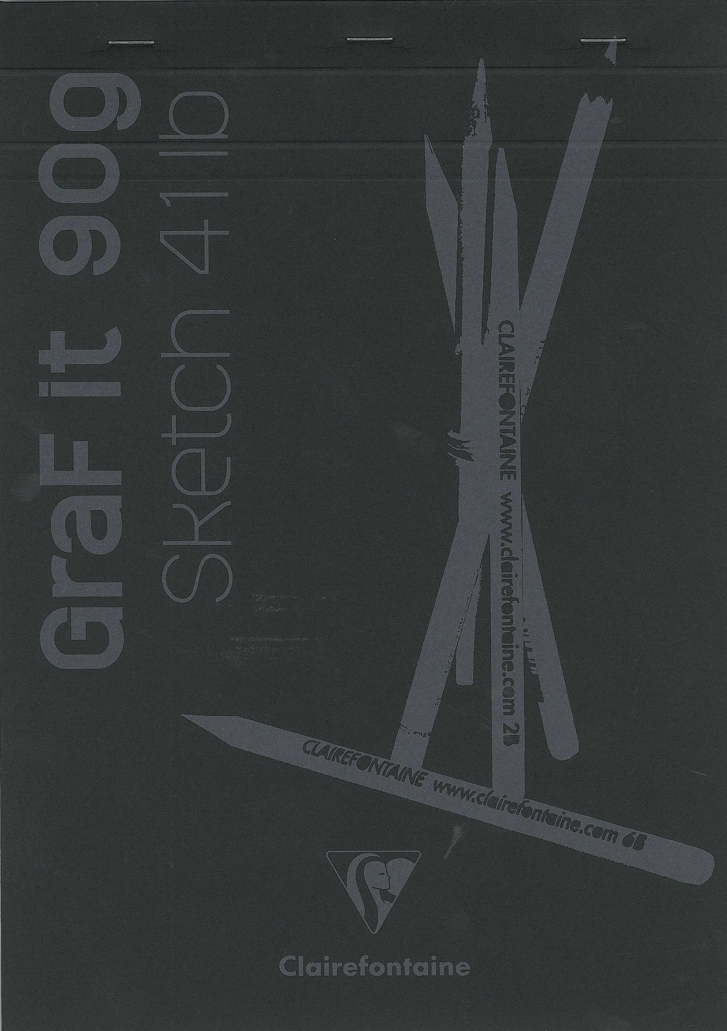 GraF'it block stapled 80F A4 90g - Black (Pack x5)