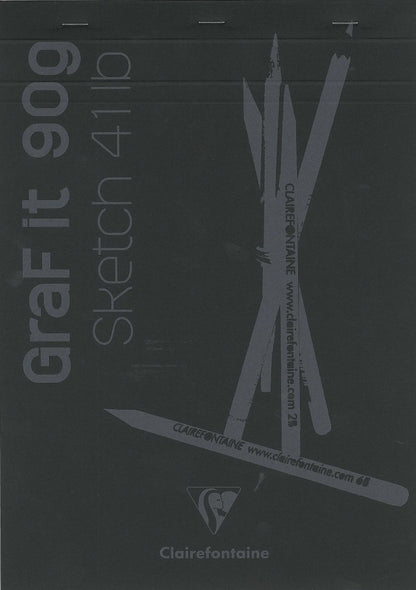 GraF'it block stapled 80F A4 90g - Black