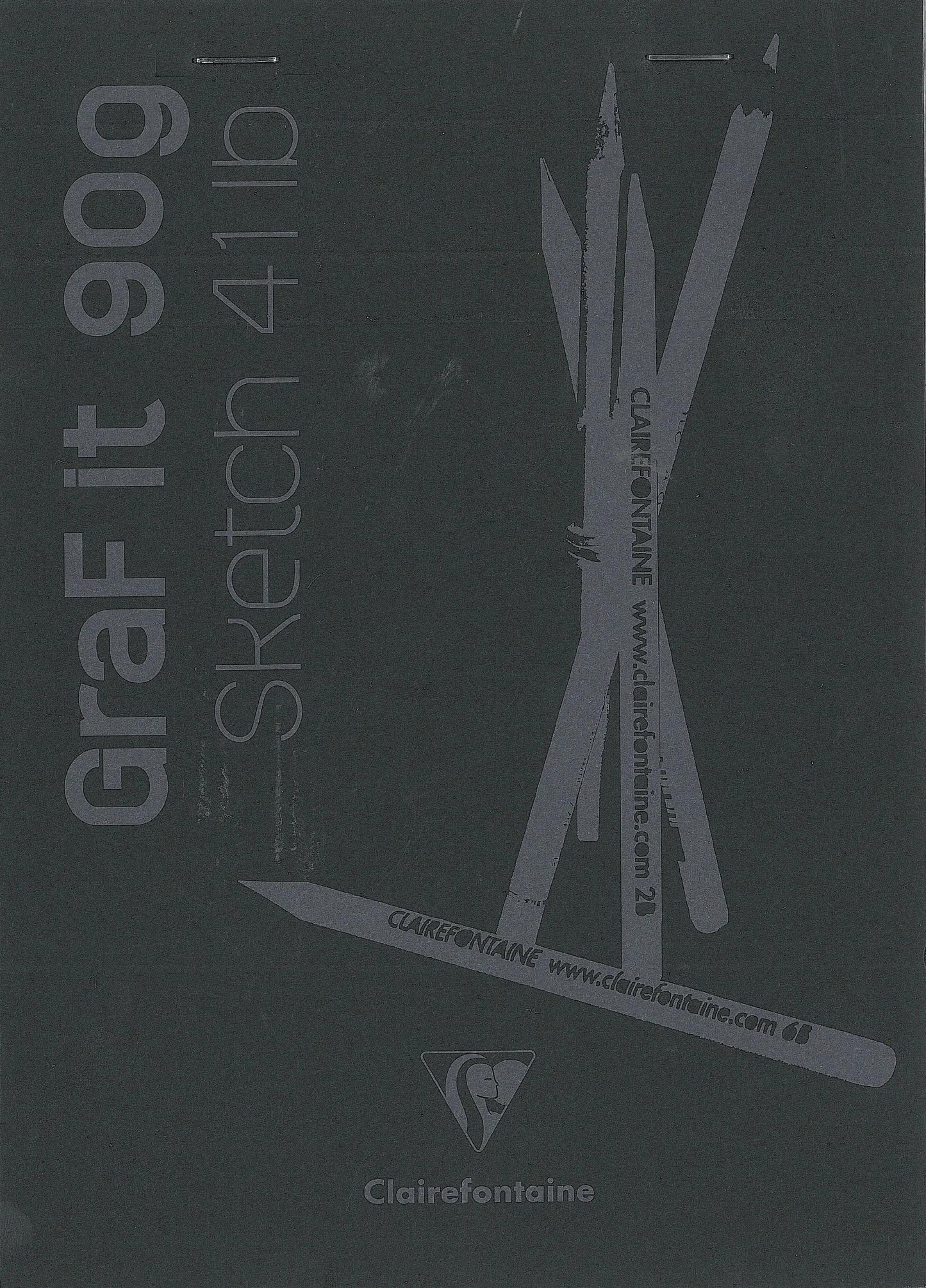 GraF'it blocco staple 80F A5 90g - Nero (Pacchetto x10)