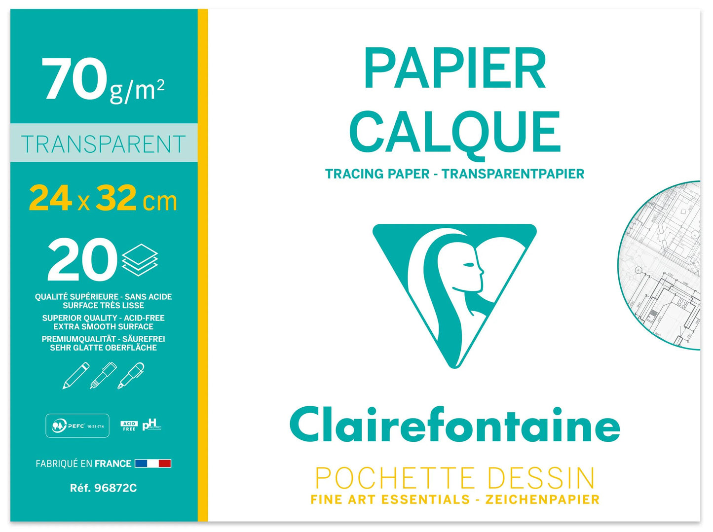 Papierschichtbeutel 20F 24x32cm 70/75g (Paket x10)