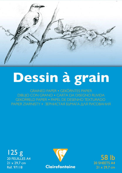 Grain Blockzeichnung verklebt 20F A4 125g (10er-Pack)
