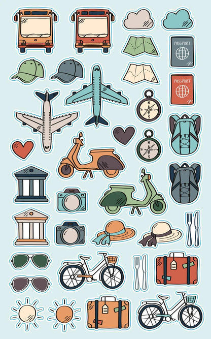 TRAVELER'S NOTEBOOK, Carnet de 112 pages au format 12x17,5cm - City break (lot de 5)