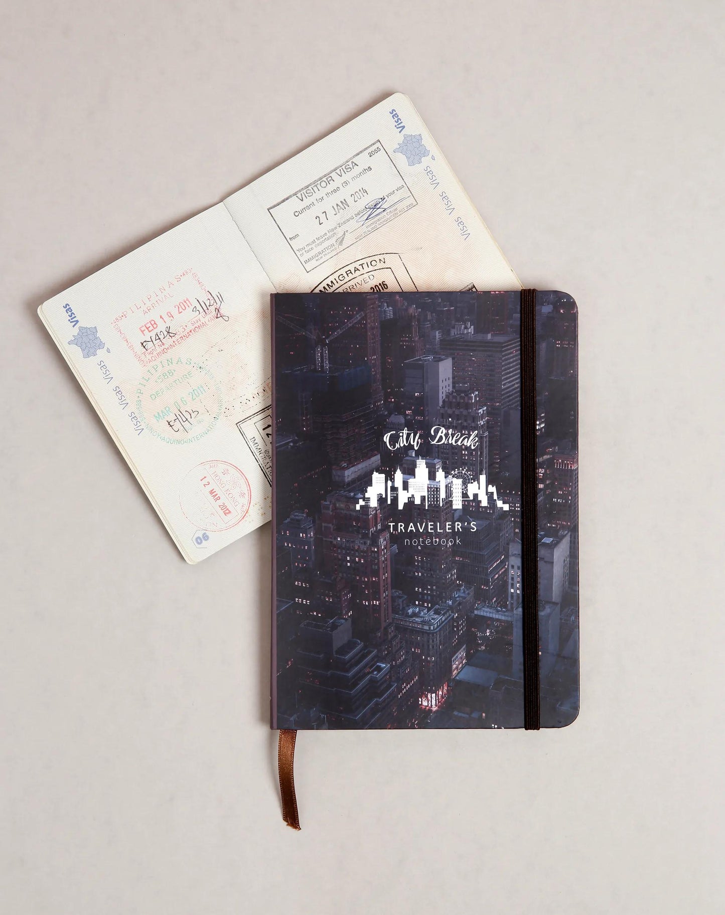 TRAVELER'S NOTEBOOK, 112-page booklet in 12x17.5cm format - City break (Pack x5)
