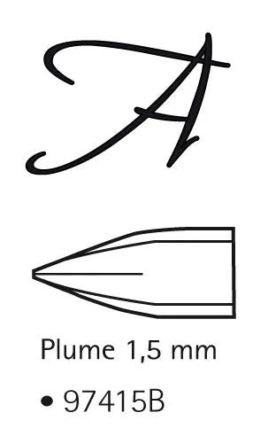 Calligraphy pen 1,5mm (Pack x5)
