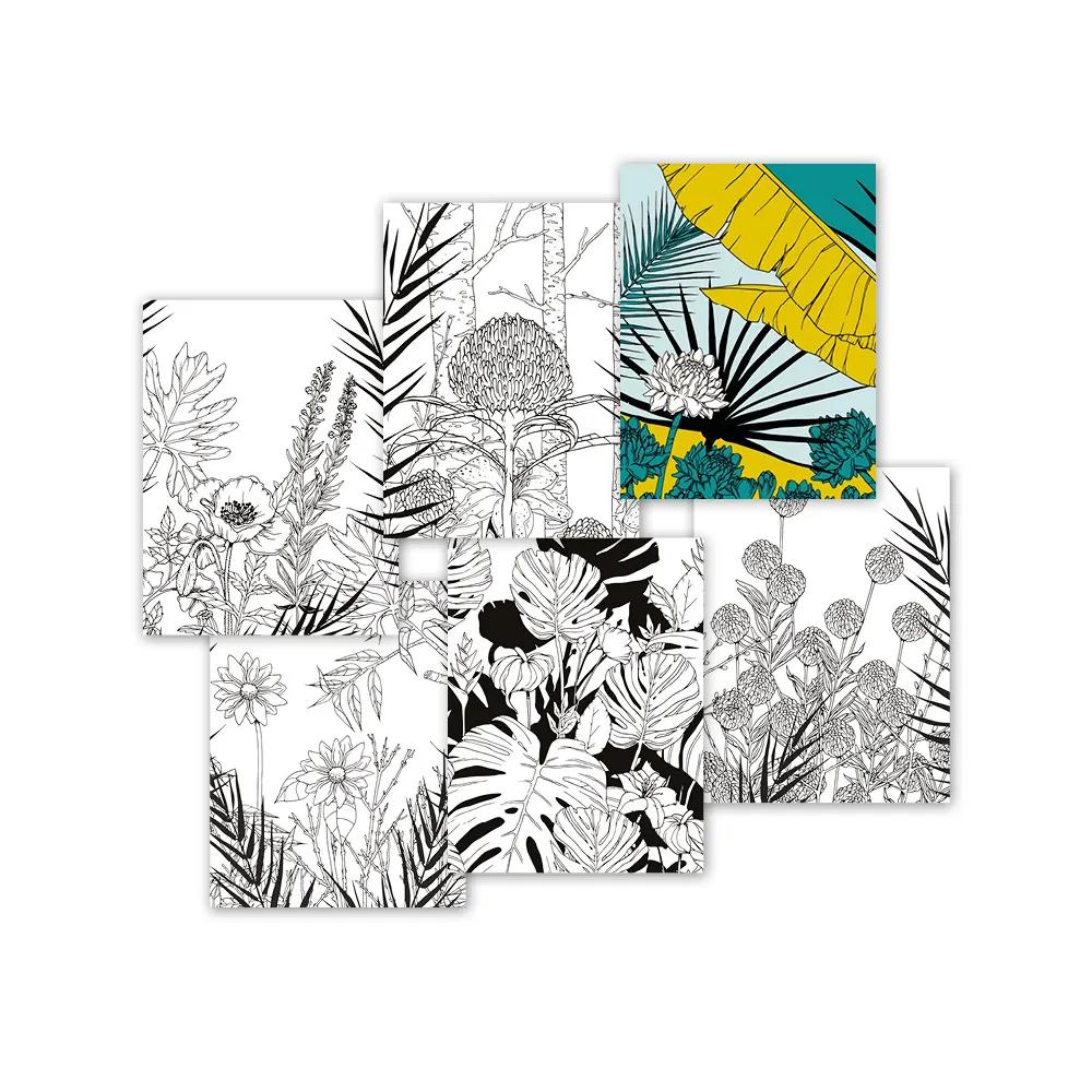 DESIGN HOME BOOK, Block von 12 Blättern 250g/m2 im Format 13x17cm (Paket x5)