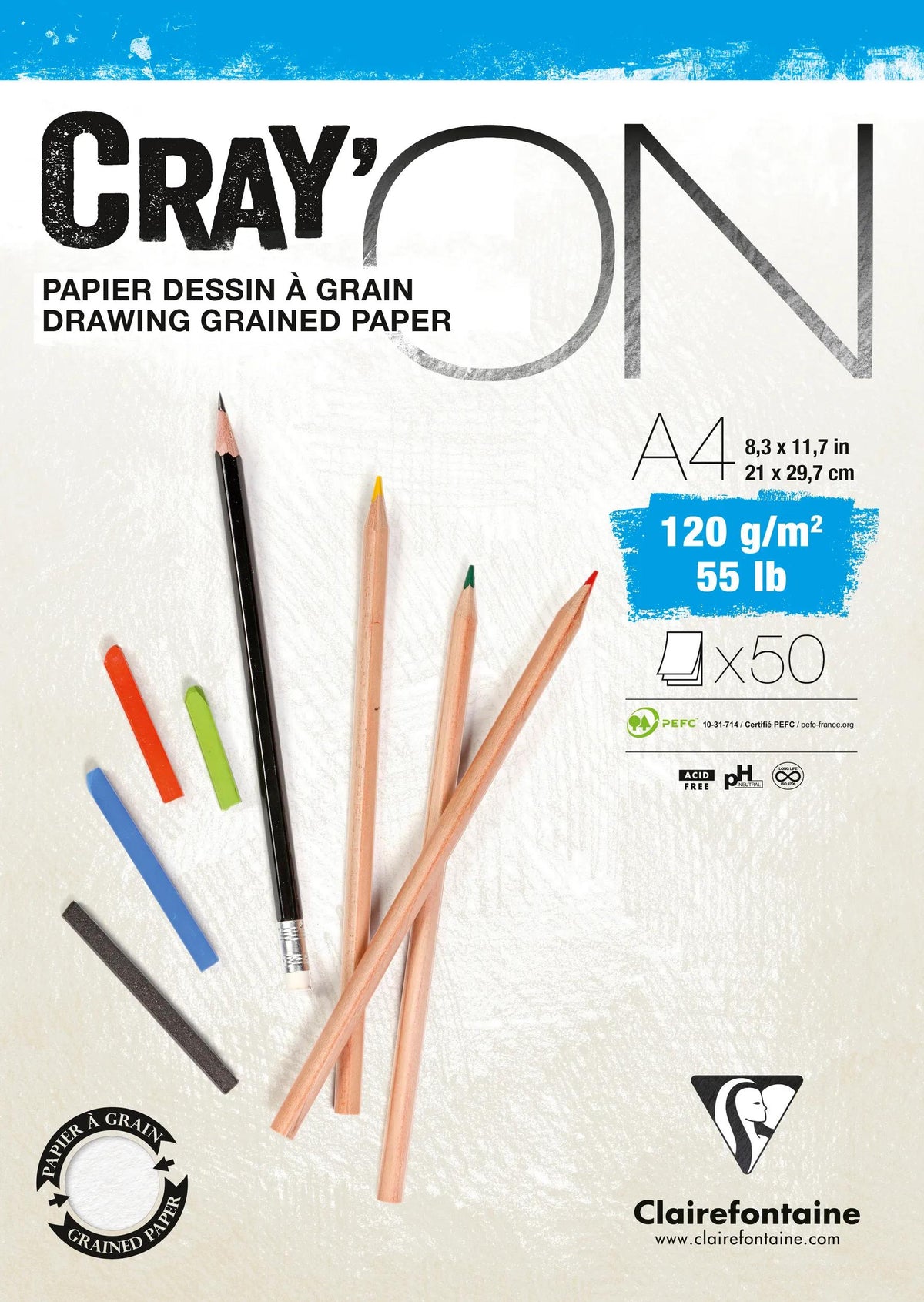 Cray'ON block glued 50F A4 120g