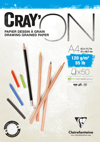 Cray'ON block glued 50F A4 120g