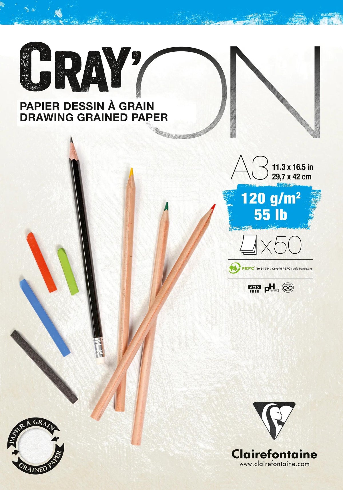 Cray'ON block glued 50F A3 120g