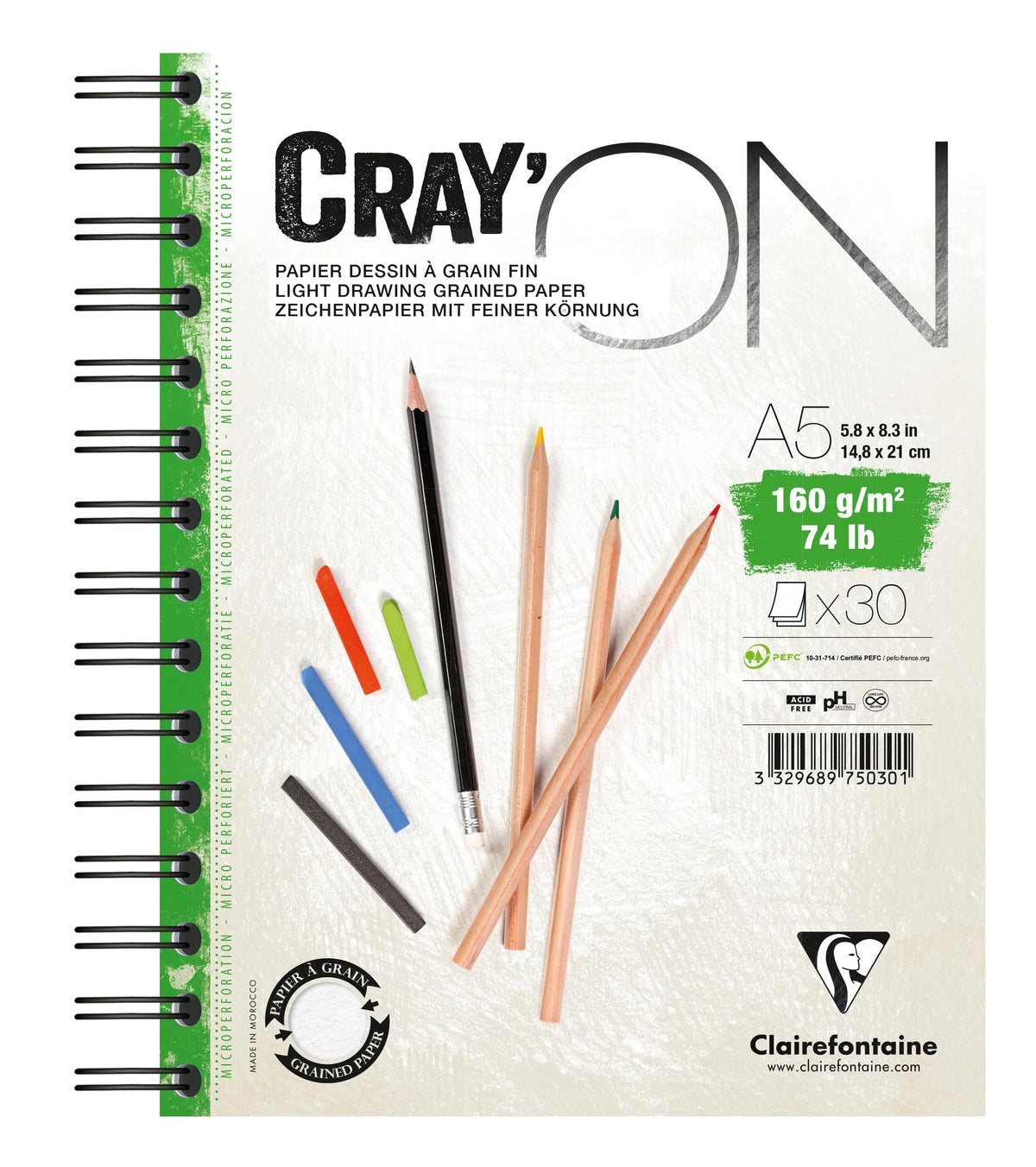 Cray'ON spiral block 30F A5 160g