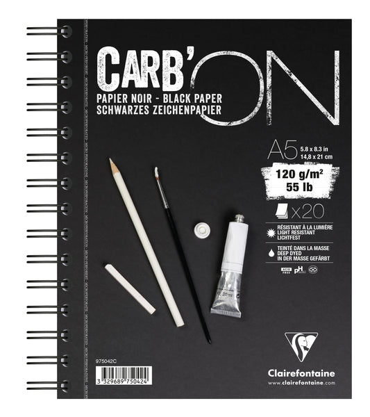 Carb'ON bloc spiralé 20F A5 120g (lot de 10)