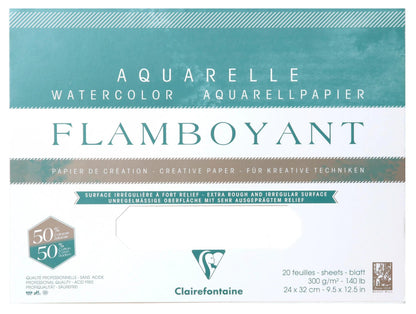 Flamboyant Block verklebt 4 Seiten 20F 24x32cm 300g (2er-Pack)