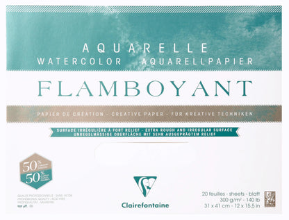 Blocco flamboyant incollato 4 lati 20F 31x41cm 300g