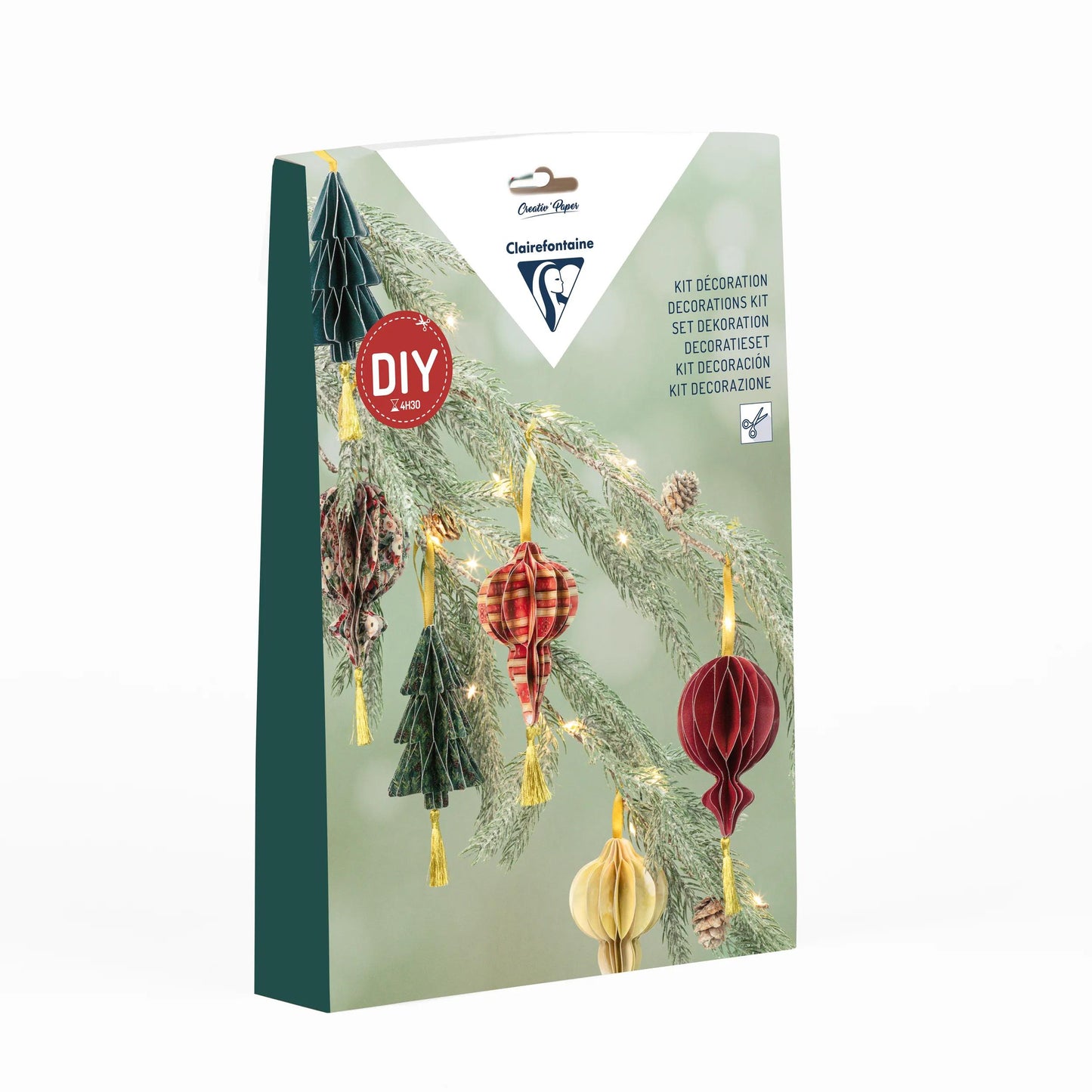 DISCOVER KIT, 20,5x4,5x29,7cm - Sospensioni di Natale - Multicolor - Nuovo (Pacchetto x3)