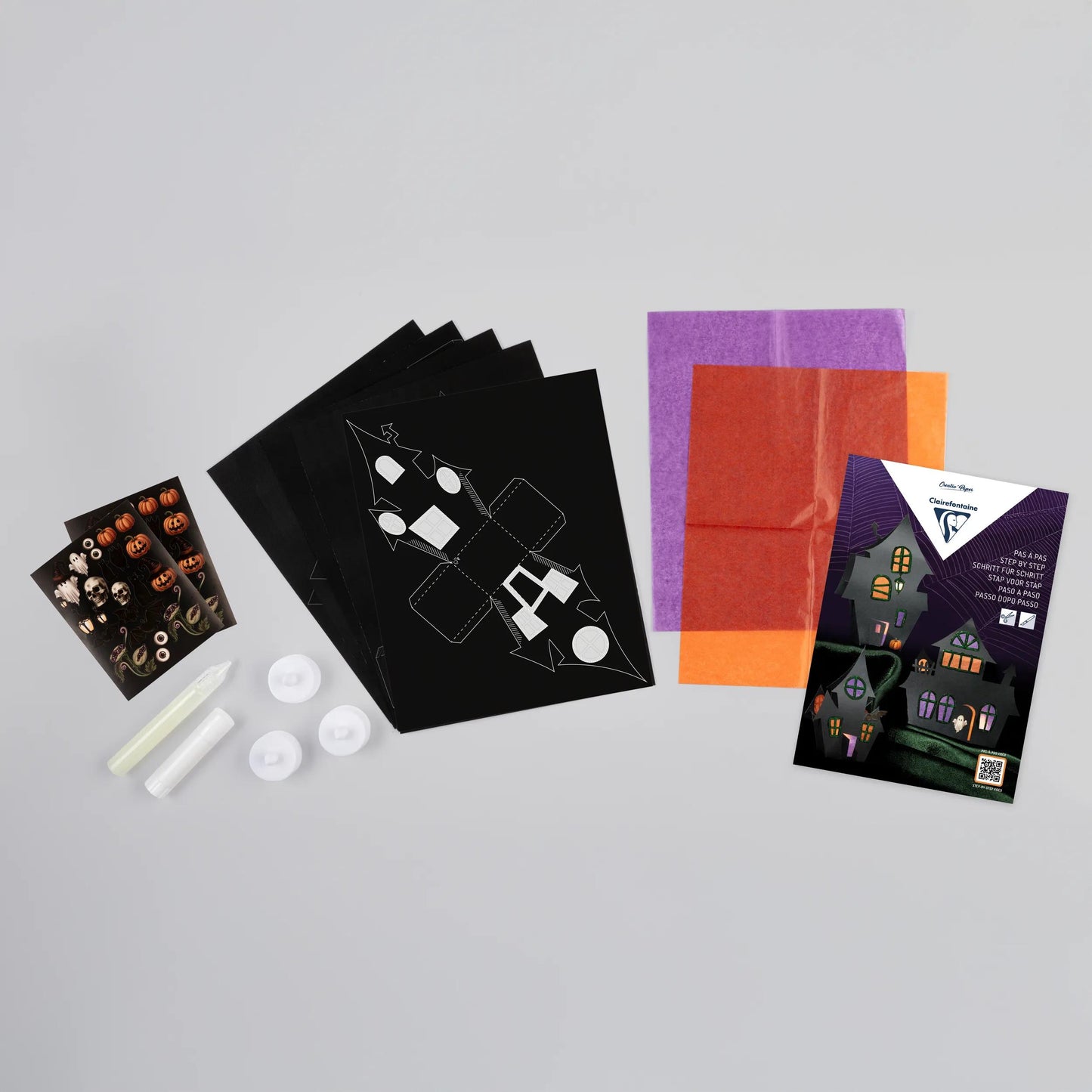 DISCOVERED KIT, 20,5x4,5x29,7cm - haunted houses - Black - New (Pack x3)