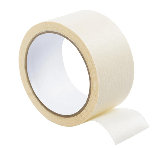 Adhésif Masking rouleau 48mmx50m - Blanc (Lot x2)