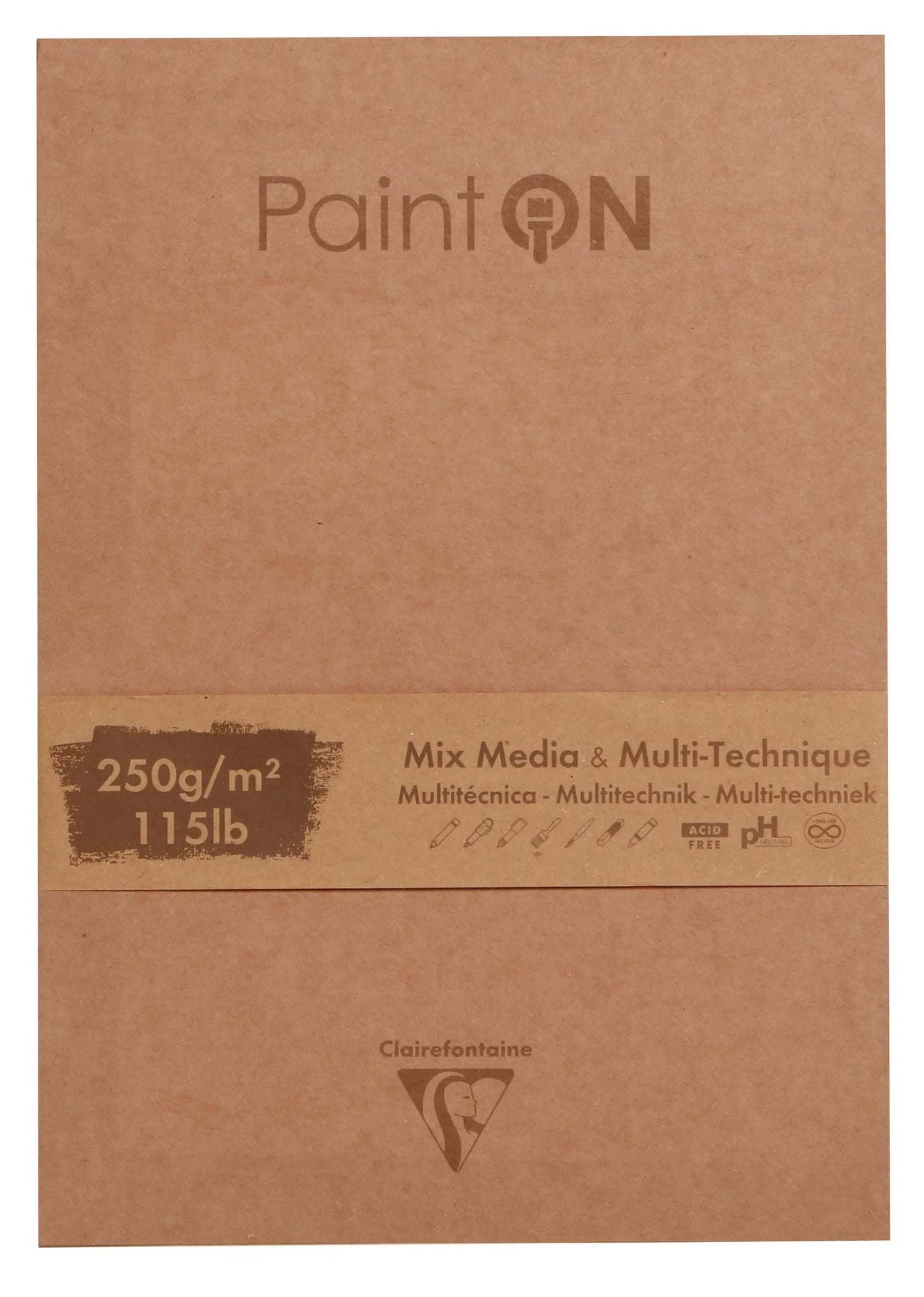 Paint'ON passender Klebeblock 17,6x25cm 50F 250g - Sortiment (Paket x2)