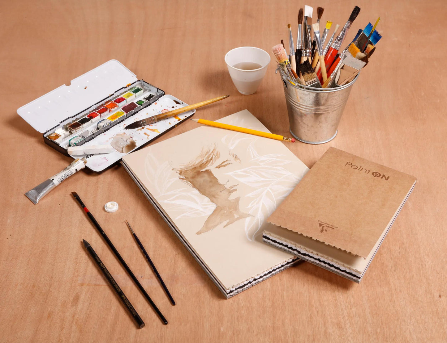 Paint'ON passender Klebeblock 17,6x25cm 50F 250g - Sortiment (Paket x2)