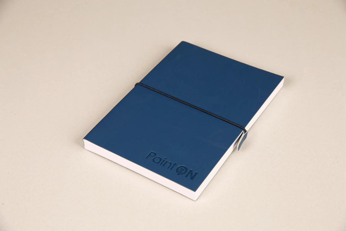 Paint'ON grain notebook sewn 32F A5 250g - Night blue (in bundle 2)