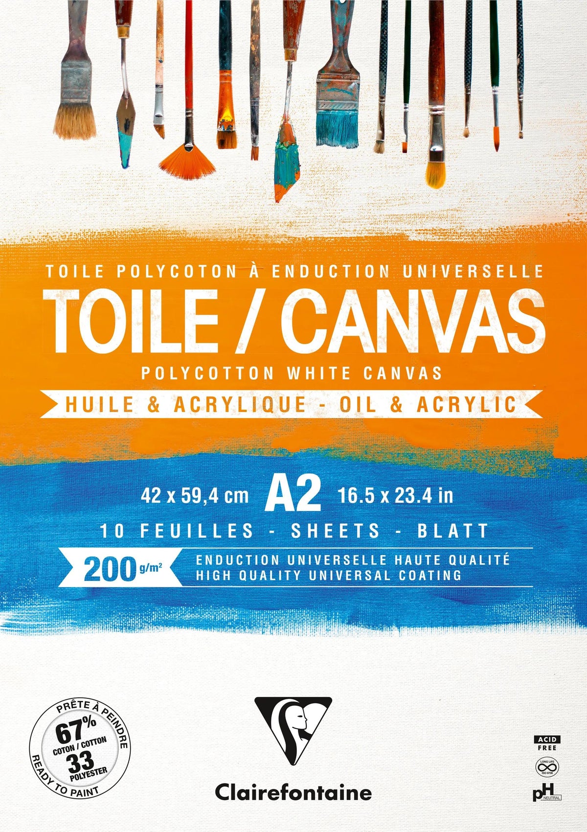 Paint canvas Cosmos glued block 10F A2 200g (in bundle 2)