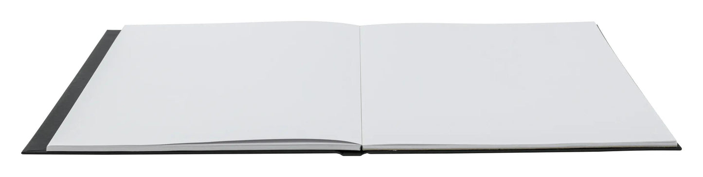 Double-sided layout notebook flat opening 25F 11x22cm 220g - Black (Pack x2)