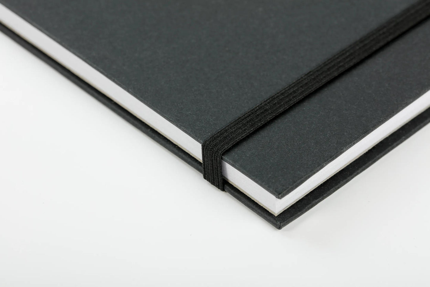 Apertura piana del quaderno a doppio lato 25F A5 220g - Nero (Pacchetto x2)