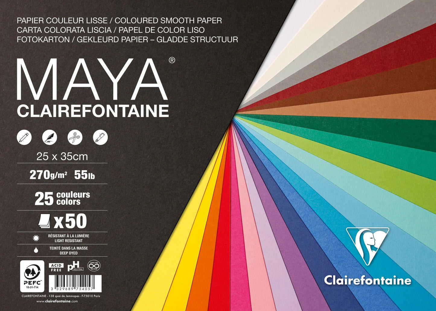Maya pack 50F 25x35cm 270g - Assortimento (Pacchetto x2)