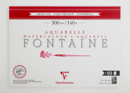 Fountain block glued 1 side 10F 26x36cm 300g fine grain